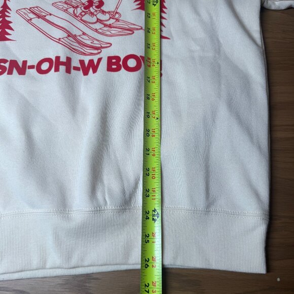 MICKEY MOUSE snow boy Collared Crewneck Pullover Sweatshirt‎ Size M NWT - Picture 8 of 11